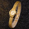 Luckacco Women Bracelet Watch Mujer Golden Relojes Small Dial Quartz Leisure Popular Wristwatch Hour Female Ladies Elegant Relogio Clock