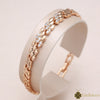 Luckacco Kinel Fashion 585 Rose Gold Color Bracelet For Women Luxury Natural Zircon Bride Fine Wedding Daily Fine Jewelry 2022 New