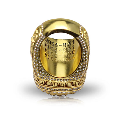 Luckacco Shengwen customizes a  blue ball championship ring made of alloy material, a classic and fashionable gift.