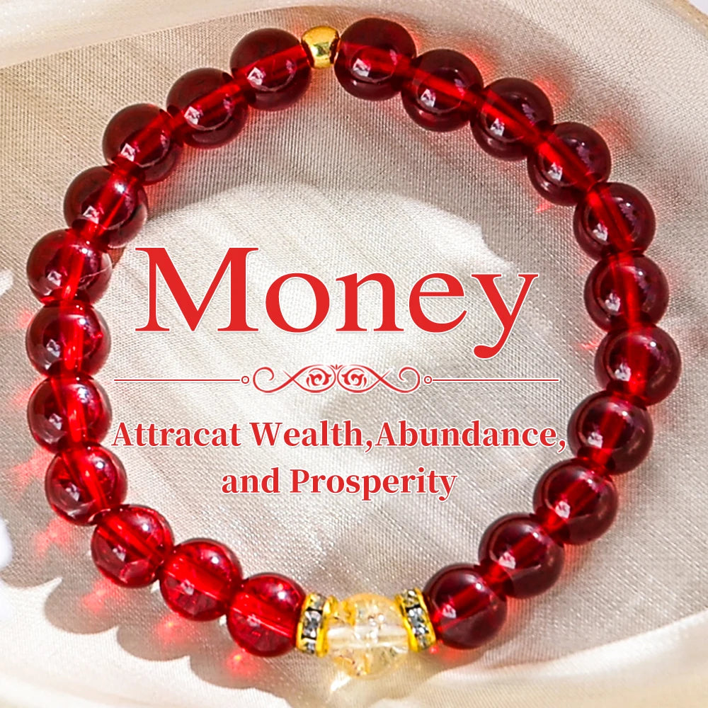 luckacco 1pc prosperity and abundance healing money wealth bracelet - relaxation, success enhancement bracelet, suitable for daily wear