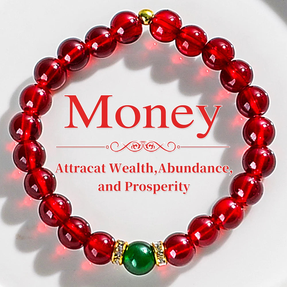 luckacco 1pc prosperity and abundance healing money wealth bracelet - relaxation, success enhancement bracelet, suitable for daily wear