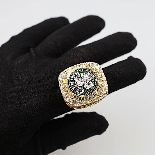 Luckacco Shengwen customizes a  blue ball championship ring made of alloy material, a classic and fashionable gift.