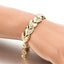 Luxury Gold Leaf Crystal Bracelet for Women Fashion Bracelet With Female Charm Party Jewelry Gifts - luckacco