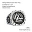 Viking Valknut  Silver rings for man  Vintage  Punk Sterling Silver open ring fashion jewelry  hippop street culture mygrillz - luckacco