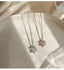 925 Sterling Silver Necklace for Women Crystal Snowflake Pendant Necklace Chain Trendy Jewelry Wholesale - luckacco