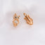 Harong Crystal Bear Hollow Stud Earrings Cute Girly Gift Copper Trendy Jewelry Accessories Aesthetic Earrings for Wemen - luckacco