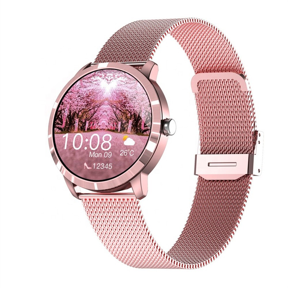 1.09 Inch Female Physiological Cycle Q8H Smartwatch Women Health Care Heart Rate Monitor Fitnedd Tracker Smart Watch -  - Luckacco Jewelry and Watch Store