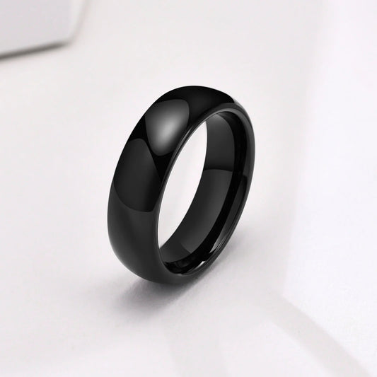 Luckacco Vnox Anti Scratch Tungsten Wedding Rings for Women Men Simple Classic Wedding Bands for Couples Basic Jewelry