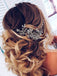 Crystal Bridal Headpiece Hair Clip-Bridal Rhinestone Clip-Brides Headpiece-Silver Wedding Headpiece for Women - luckacco