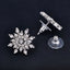 New Fashion Crystal Earring New Earring Cute Snowflake Earrings For Women  Flower  Luxury Earrings Jewelry Christmas Gift - luckacco