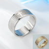 Luckacco Titanium Stainless Steel Cross Ring Russian Orthodox Bible Bible Lord's Prayer Ring Ladies Men Christian Jewelry Gifts