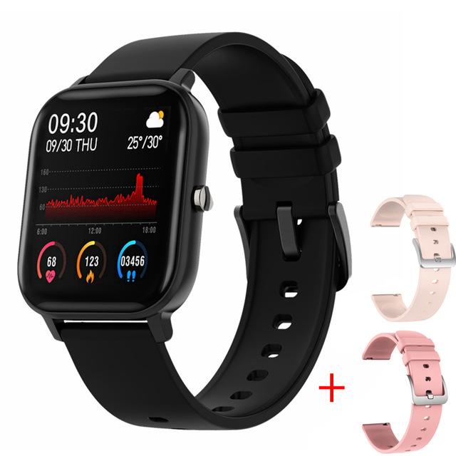 Smart Watch P8 Men Women 1.4inch Full Touch Screen Fitness Tracker Heart Rate Monitor IP67 Waterproof GTS Sports SmartBand - luckacco