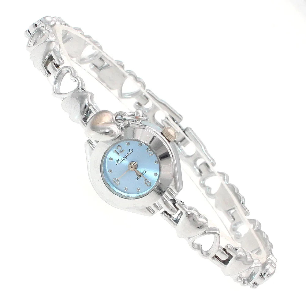 luckacco cute women bracelet watch mujer golden relojes small dial quartz watch popular wristwatch hour female ladies elegant watches