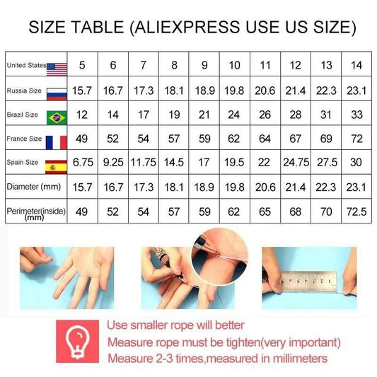 Luckacco Vintage Black Zircon Rhinestones Ring Set For Women Elegant Women Rings Fashion Jewelry Anniversary Engagement Ring