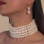 Pearl Necklace & Pendant Multi Layer Torques African Necklace Sets Dubai Wedding Bridal Jewelry Luxury Women Fashion Collar - luckacco