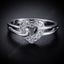 Boutique Women Wedding Engagement Elegant 925 Sterling Silver Rings Fashion Jewelry Birthday Gift Claw Design Ring - luckacco