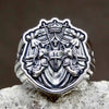 Luckacco Knights Templar Ring from 316LStainless Steel with Red Cross Ring For Man Punk Rock Jewelry Freeshipping Party GiftOSR960