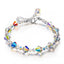 Northern Lights Bracelet Square Crystal Bracelet Exquisite Luxury Fashion Jewelry Women Girls Link Chain Bracelets - luckacco
