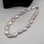 White Baroque Necklace Natural Coin Drop Shape Pearl Necklace Design Exaggerated Women Necklaces Free Shipping Mom Gifts -  - Luckacco Jewelry and Watch Store