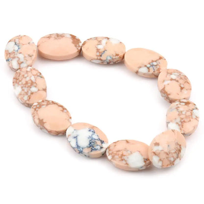 Luckacco Natural Faceted Turquoises Agates Jades Snakeskin Jaspers Stone Oval Round Shape Bead For Jewelry Making DIY Bracelet Accessorie