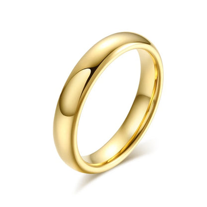 Luckacco Vnox Anti Scratch Tungsten Wedding Rings for Women Men Simple Classic Wedding Bands for Couples Basic Jewelry