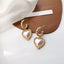 Mihan 925 Silver Needle Women Jewelry Sweet Heart Earrings Popular Gold Color Simulated Pearl Drop Earring For Girl Lady Gifts - luckacco