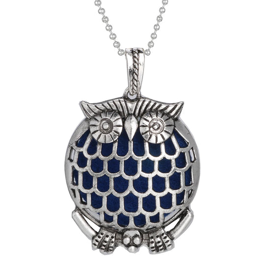 Luckacco Aromatherapy Necklace Tree of Life Diffuser Jewelry Vintage Open Locket Pendant Essential Oil Perfume Aroma Diffuser Necklace