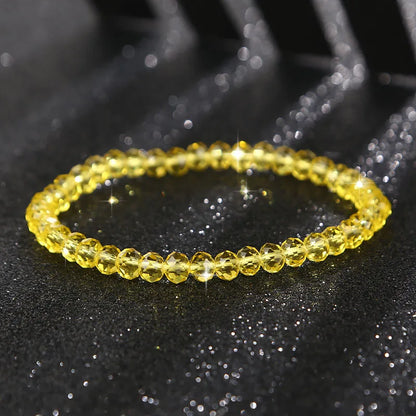 Luckacco New Artificial Austria Crystal Bracelet Fashion Shiny Stone Beads Elasticity Rope Strand Bracelets for Women Jewelry