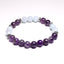 Natural Aquamarine Amethyst Crystal Bracelet Healing Gemstones 8mm Beads Bracelets for Women Yoga Meditation Jewelry Dropship - luckacco