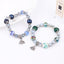 Korean version of the new two-piece bracelet fashion sweet series jewelry girls crystal bracelet beaded color bracelet elephant - luckacco