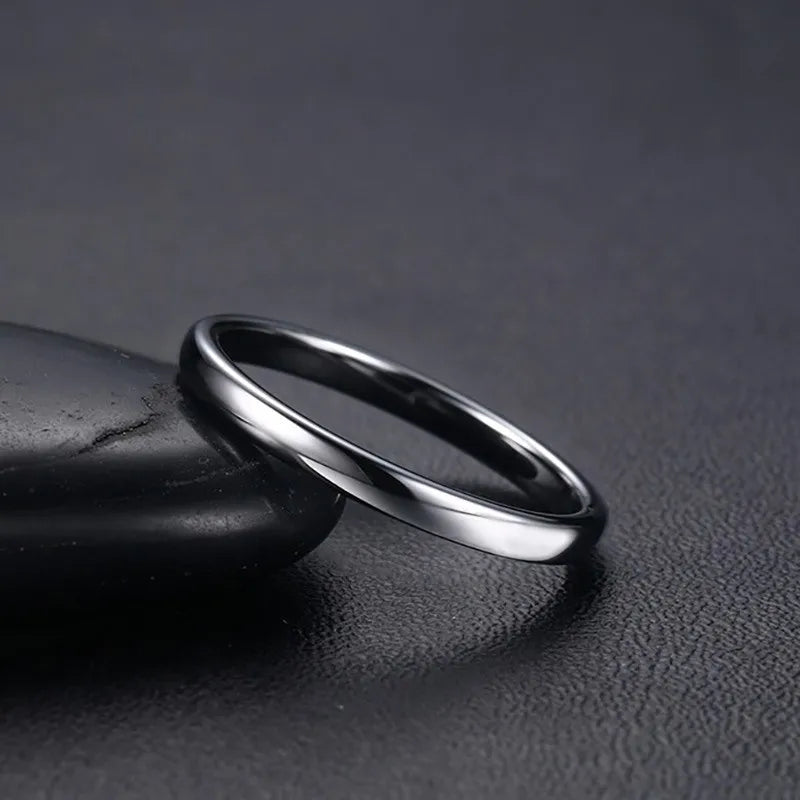 luckacco vnox anti scratch tungsten wedding rings for women men simple classic wedding bands for couples basic jewelry