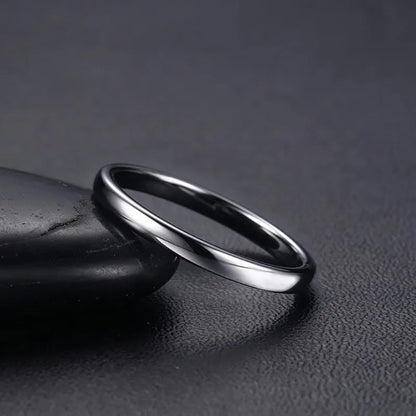 Luckacco Vnox Anti Scratch Tungsten Wedding Rings for Women Men Simple Classic Wedding Bands for Couples Basic Jewelry