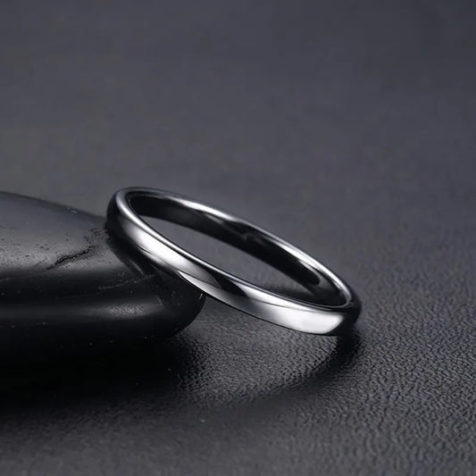 Luckacco Vnox Anti Scratch Tungsten Wedding Rings for Women Men Simple Classic Wedding Bands for Couples Basic Jewelry