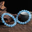 Natural Aquamarines Bracelets for Women Single Circle Crystal Bracelet Jewelry Romantic Casual Crystal Yoga Bracelet Drop Ship - luckacco