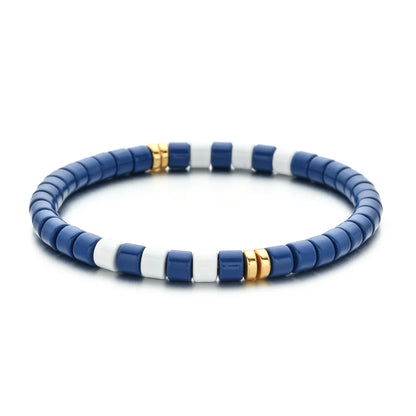 Luckacco Boho Bohemian Handmade Charm Summer New Gold color Bracelet Tile Beads Friendship Bracelet Women Gifts Unisex Fashion Jewelry