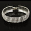 Luxury Rhinestone Full Drill Bracelet for Women Crystal Cuff Bracelet Wedding Bridal Bracelet Gold Silver Color Bracelet Jewelry