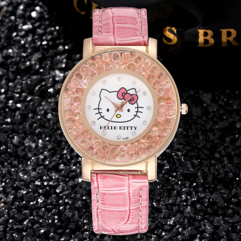 Women Dress Crystal Dial Rhinestone Clock Quartz Watch Girls Watches Kids Wristwatch Ladies Watch  bayan saat -  - Luckacco Jewelry and Watch Store