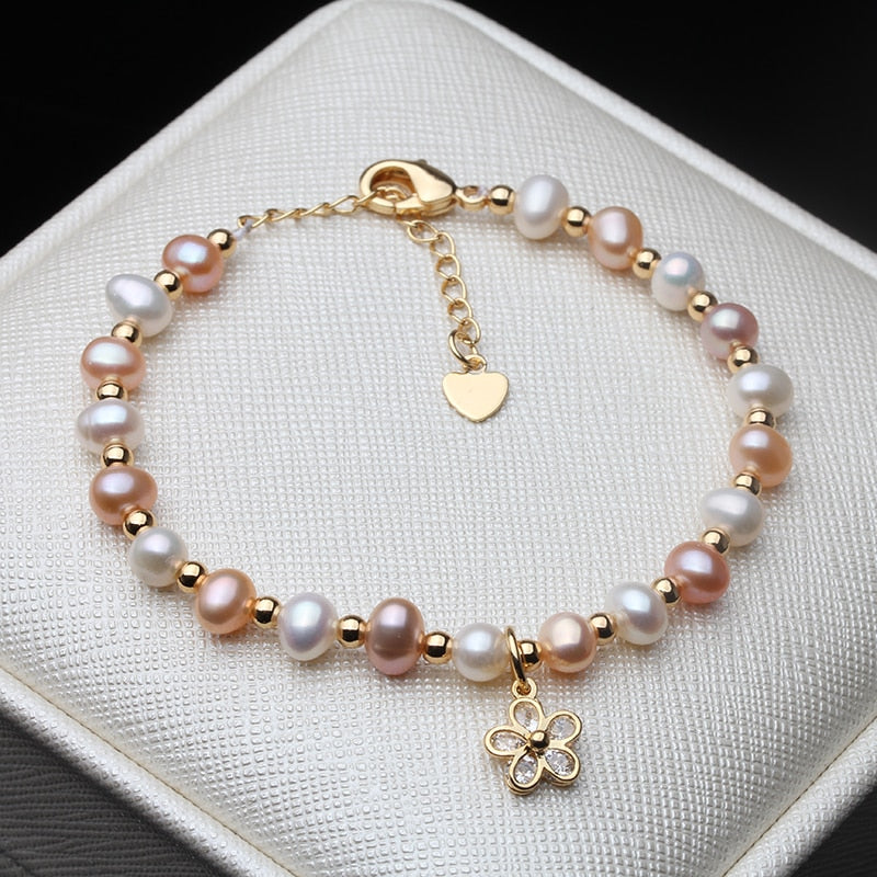 Bracelet for Women Fashion Freshwater Pearl Bracelet 2021 New Simple Jewelry Accessories Wholesale - luckacco