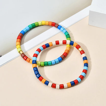 Luckacco Boho Bohemian Handmade Charm Summer New Gold color Bracelet Tile Beads Friendship Bracelet Women Gifts Unisex Fashion Jewelry