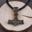 dropshipping 1pcs thor's hammer mjolnir pendant necklace viking scandinavian norse viking necklace as men gift - luckacco
