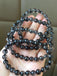 Natural Black Rutilated Quartz Crystal Bracelet Woman Man 7mm 8mm 9mm Wealthy Rutilated Round Beads Fashion Reiki Bangle AAAA - luckacco