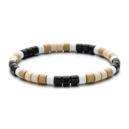 Luckacco Boho Bohemian Handmade Charm Summer New Gold color Bracelet Tile Beads Friendship Bracelet Women Gifts Unisex Fashion Jewelry