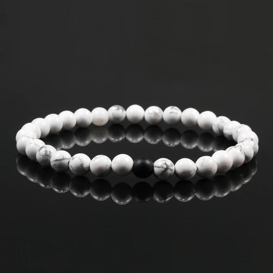 Luckacco Natural Green Malachite Stone Lava Bracelets Women Men Strand Charm Buddha Beads Bracelet Yoga Prayer Handmade Jewelry Gift