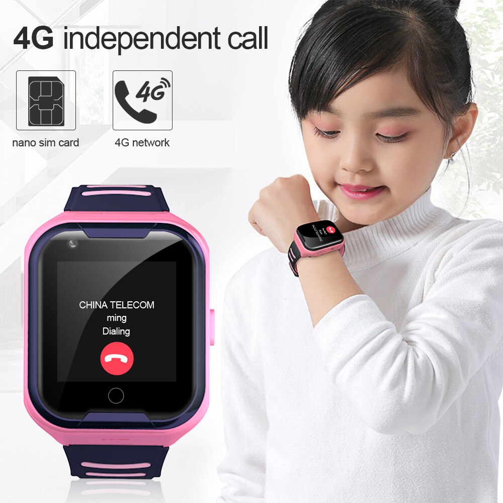 LEMFO G4H 4G Kids Smart Watch GPS Wifi Ip67 Waterproof 650Mah Big Battery 1.4 Inch Display Camera Take Video Smartwatch Kids - luckacco