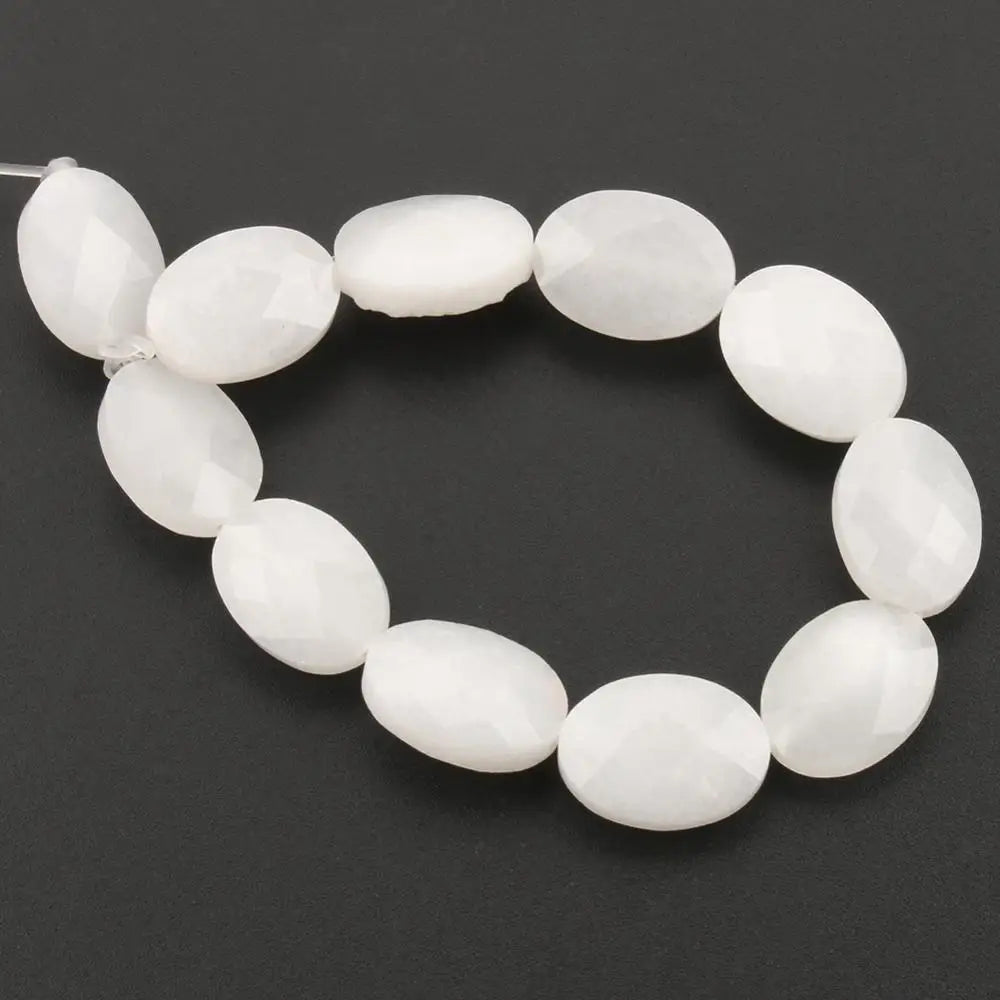 luckacco natural faceted turquoises agates jades snakeskin jaspers stone oval round shape bead for jewelry making diy bracelet accessorie