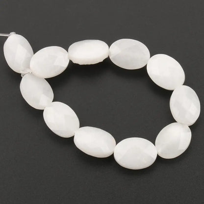 Luckacco Natural Faceted Turquoises Agates Jades Snakeskin Jaspers Stone Oval Round Shape Bead For Jewelry Making DIY Bracelet Accessorie