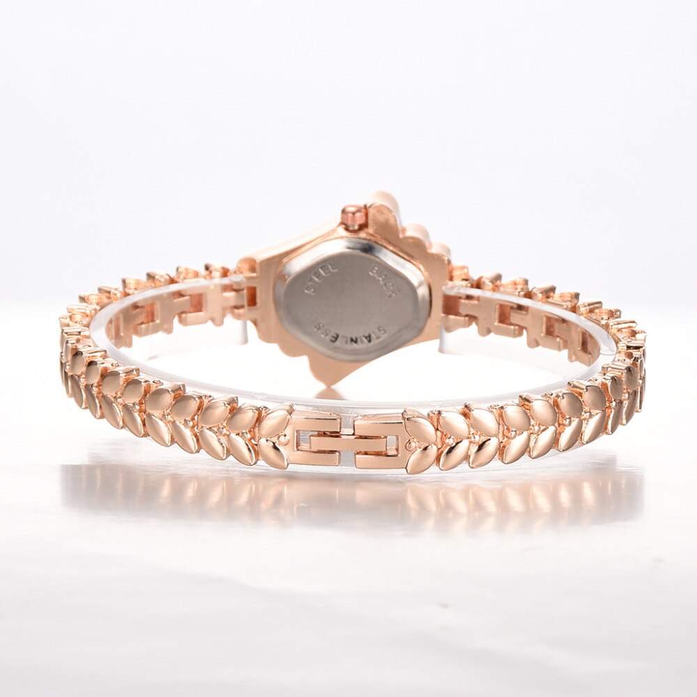 Women Watches Luxury Crystal Bracelet Gemstone Wristwatch Dress Watches Women Ladies Gold Watch Fashion Female Brand Watch - luckacco