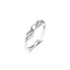 Sparkling Angel Wings Ring Authentic 925 Sterling silver Jewelry Ring For Woman European Style Silver Rings For Jewelry Making - luckacco