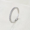 Luckacco Emmaya New Arrival Shiny Thin Ring With Tiny And Cute AAA Zirconia Three Colors Choice For Female Modern Style Party Fine Gift