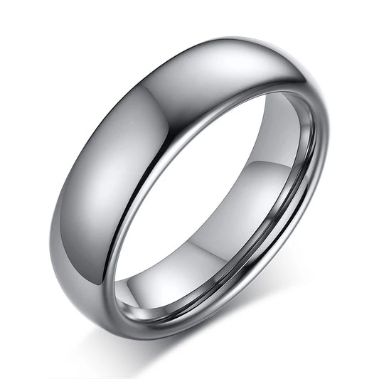 Luckacco Vnox Anti Scratch Tungsten Wedding Rings for Women Men Simple Classic Wedding Bands for Couples Basic Jewelry